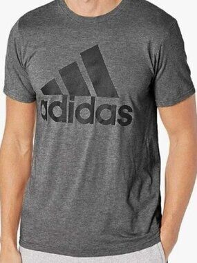 Adidas Men's The Go-To Tee, Dark Heather Gray
